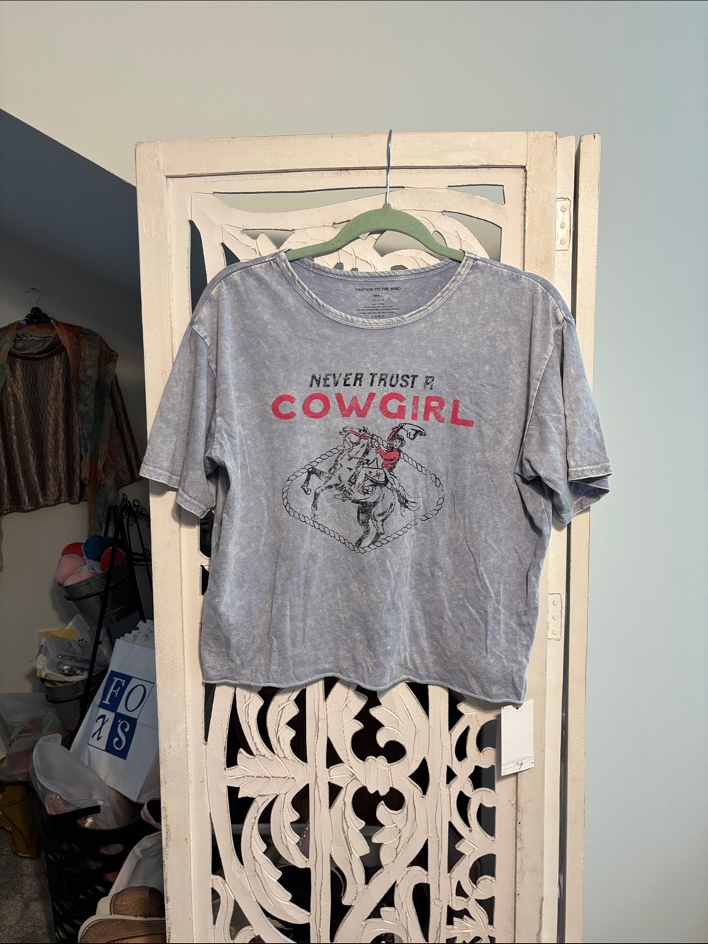 Cowgirl Graphic Tee - Blue